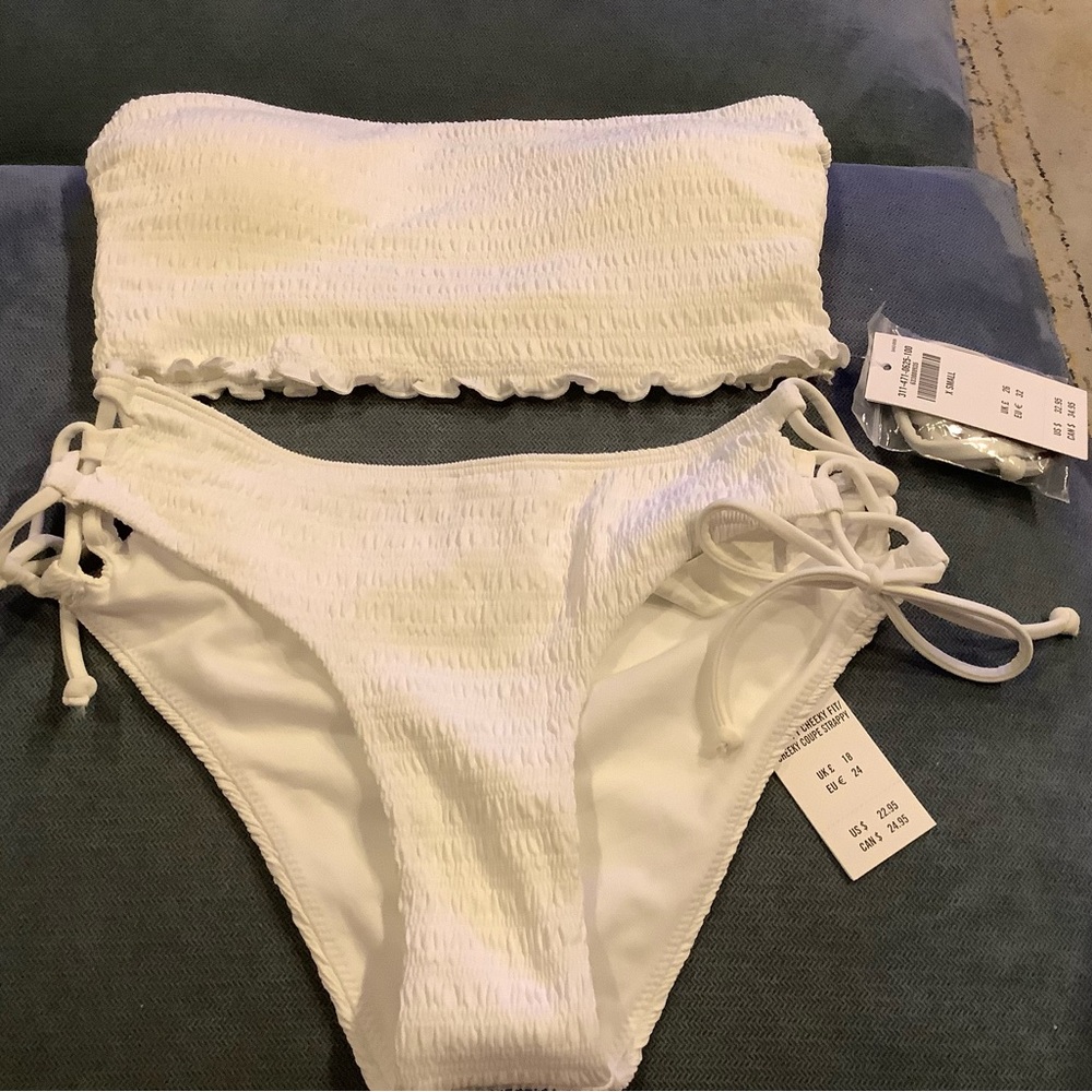 Hollister White Bikini Set
